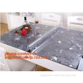 PVC waterproof anti scalding soft glass disposable plastic tablecloth table mat transparent frosted crystal plate, tablecloth ma